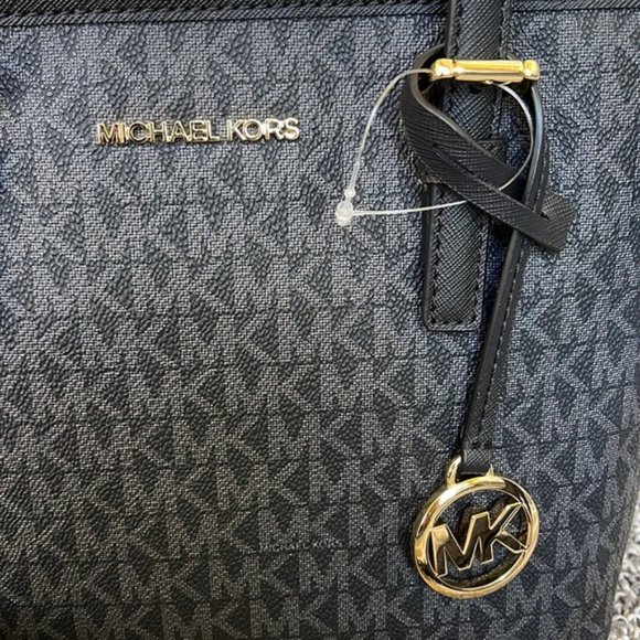 Michael Kors Jet Set Travel XS Carryall Tote Top Zip Tote Black - Picture 6 of 16